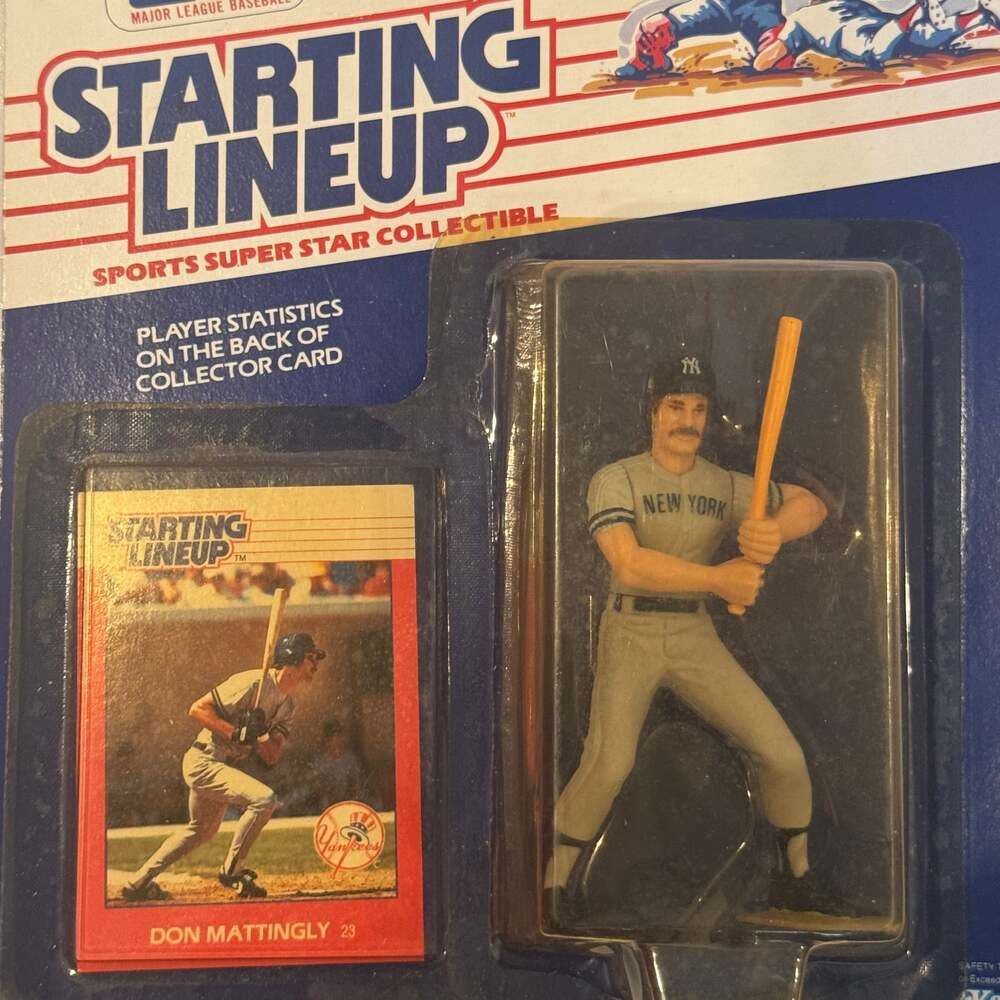 1988 Don Mattingly Starting Lineup SLU Sports Figure NY Yankees EX NIB Card